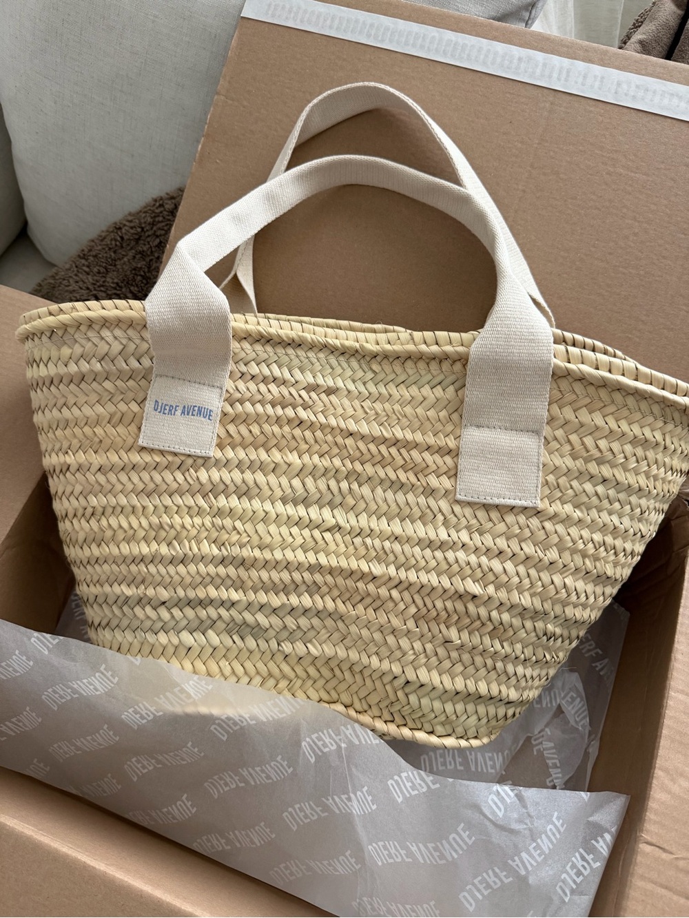 Djerf Avenue summer straw bag summer berries